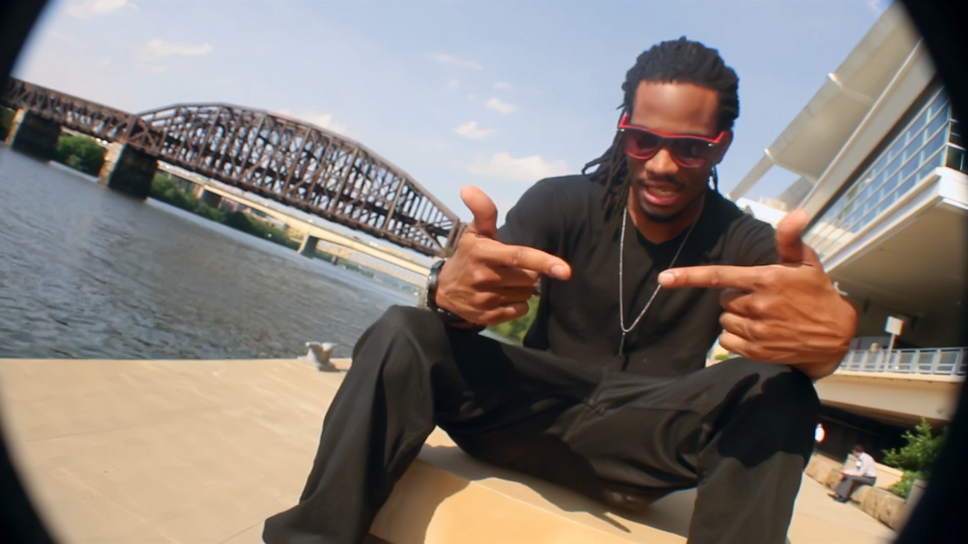 Music video shoot on the Pittsburgh waterfront